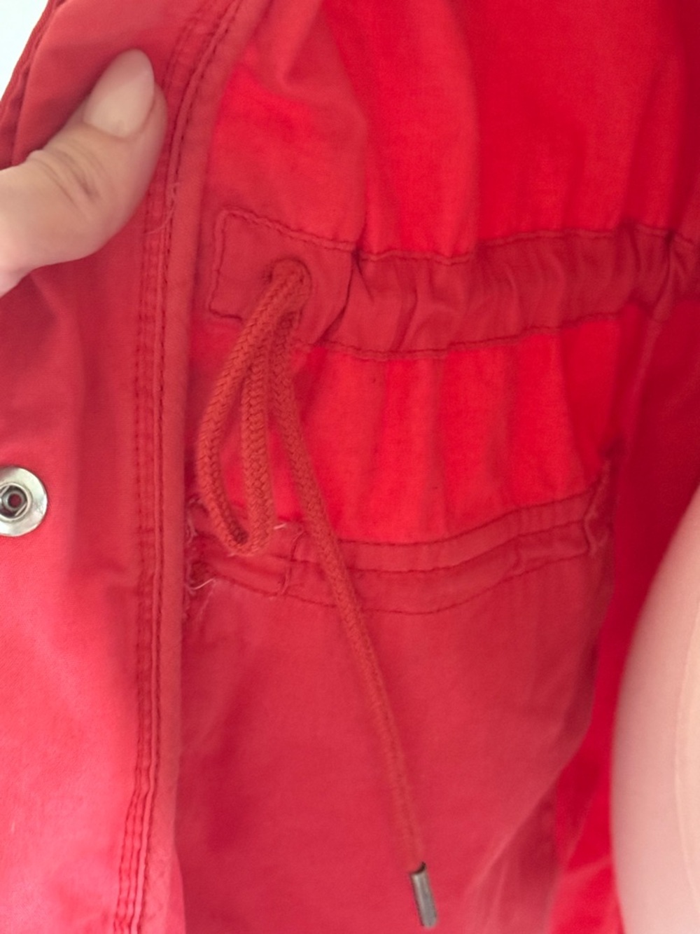 GAP Women's Coral-Red Utility Jacket - Picture 5 of 7